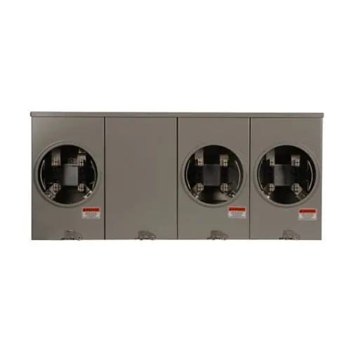3-Gang 200A 600V Single-Phase Meter Socket 1007701Ch 1