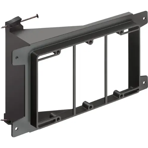 3 Gang Low Voltage Non Metallic Mounting Bracket For Retrofit Drywall Lvn3 1