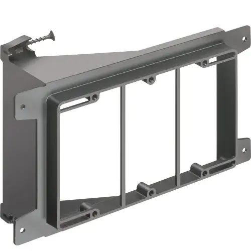 3 Gang Low Voltage Non Metallic Mounting Bracket For Retrofit Drywall Lvs3 1