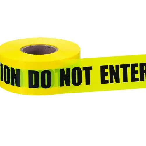 3 Inch 1000Ft High Visibility Barricade Tape Ldpe Yellow 42-002 1