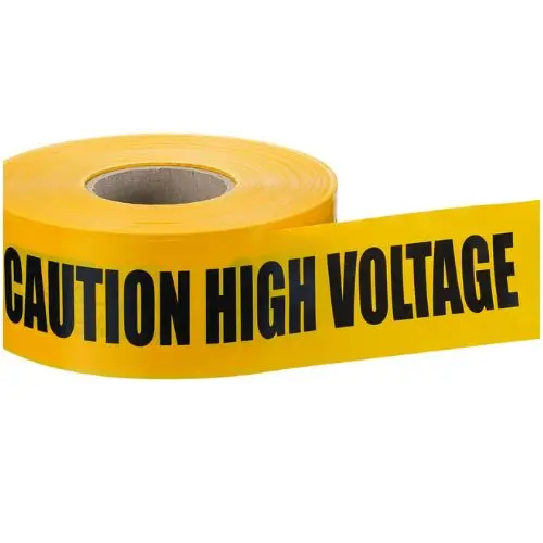 3 Inch 1000Ft High Visibility Barricade Tape Yellow 42-003 1