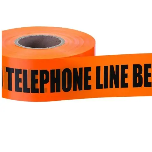3 Inch 1000Ft Non-Detectable Underground Tape Orange 42-103 1