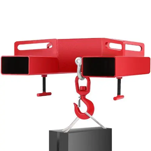 3 Tonne Large Forklift Lifting Hook Attachment 3000Kg Telehandler Crane Jib Test Cert 1