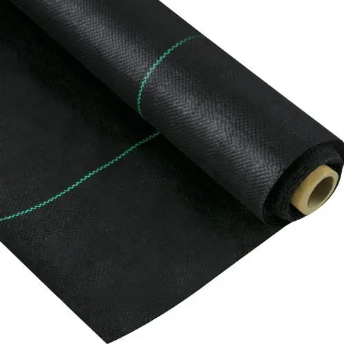 3 X 50' Ft Heavy Duty 5Oz Woven Weed Control Fabric Geotextile Fabric For Underlayment Premium Weed Barrier Fabric Fcb-0.9*15.2M-5Oz 1