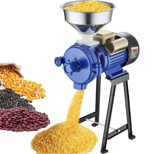 3000W Electric Grain Mill Grinder – Commercial Corn & Spice Mill Adjustable Thickness Heavy-Duty Dry Flour & Wheat Grinder 1