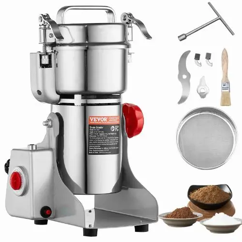 300G 1500W High-Speed Electric Grain & Spice Grinder – Stainless Steel Swing Type Pulverizer For Dry Ingredients 1
