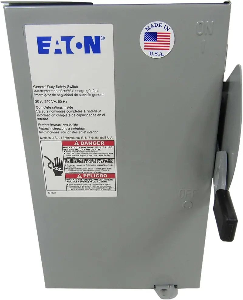 30A 240V General Duty Safety Switch Dg221urb 1