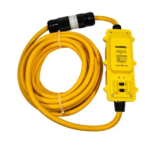 30A 240V In Line Gfci Cord Set Yellow 10/3 Gauge Sjtw 44800020-1 1