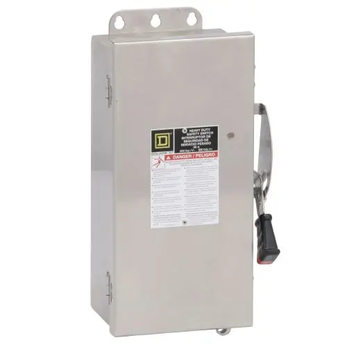 30A 240Vac 250Vdc H Fusible Heavy Duty Safety Switch H321nds 1