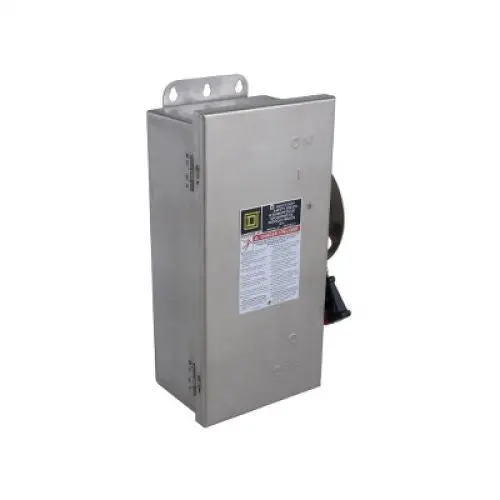 30A 250Vdc 3 Phase Surface Single Throw Safety Switch H221nds 1