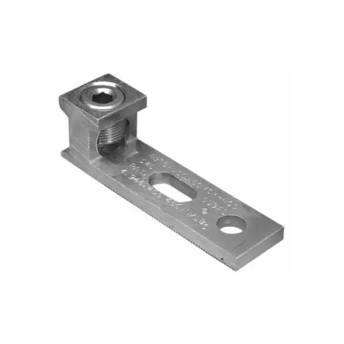 350–6 Awg Single Conductor Aluminum Mechanical Lug With Slotted Mounting 90742 1