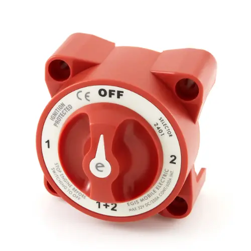 350A 4 Position Red Battery Selector Switch 2401B 1