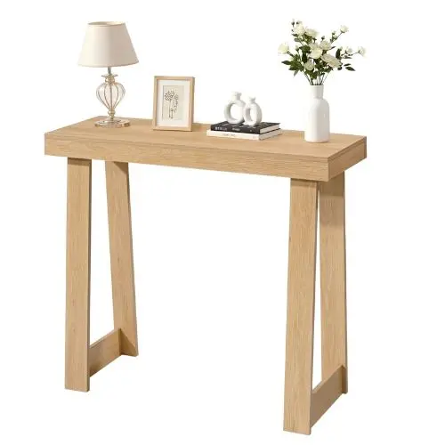 36 Inch Modern Burlywood Console Table For Home 1
