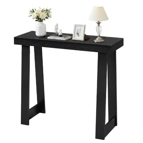 36 Inch Modern Console Table (Black) 1