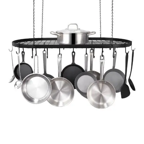 36 Inch Pot And  Hanging Two In One Storage Rack For Ktchen Lx-P9251e 1