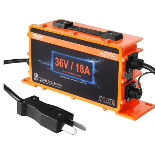 36 Volt 18 Amp Golf Cart Battery Charger Smart Club Car Charger With Crowfoot Plug 1
