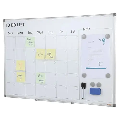36 X 24 In Calendar Whiteboard Magnetic Dry Erase Calendar Board Or Restaurant Office School 1