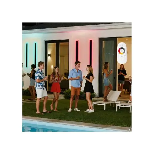 39.4 Inch Adjustable Rgb Exterior Color Changing Outdoor Wall Mount Lights Fixtures 1