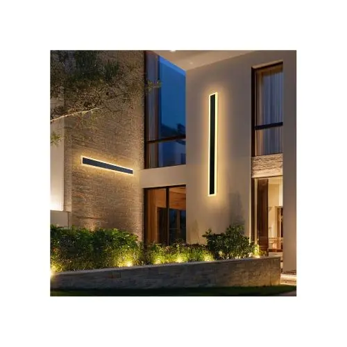 39.4 Inch Long Strip Weatherproof Modern Led Outdoor Wall Lighting Fixture 2 Pack 1