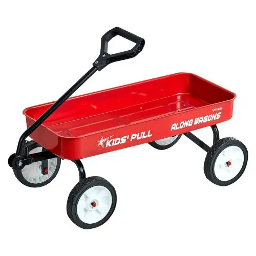 39 Inch Pull-Along Wagon Supports Up To 176 Lbs For Kids 1