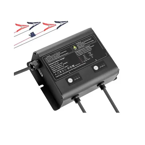 4-Bank 10A 12V Onboard Boat Charger Ip68 Waterproof Smart On-Board Battery Charger For Lithium 1
