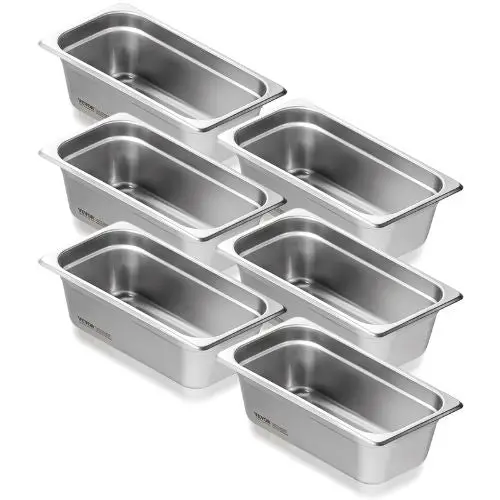 4-Inch Deep Commercial Table Pan For Catering Storage Food Uct8134-6 (Pack Of 6) 1