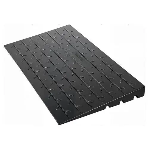 4 Inch Rubber Threshold Ramp 3 Channels Cord Cover Rubber Solid Threshold Ramp For Wheelchair And Scooter 1