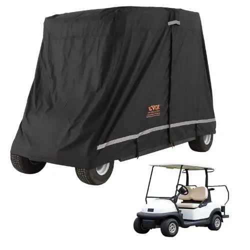 4 Passenger Golf Car Cover 600D Polyester Full Cover For Waterproof And Sunproof Cov-20 1