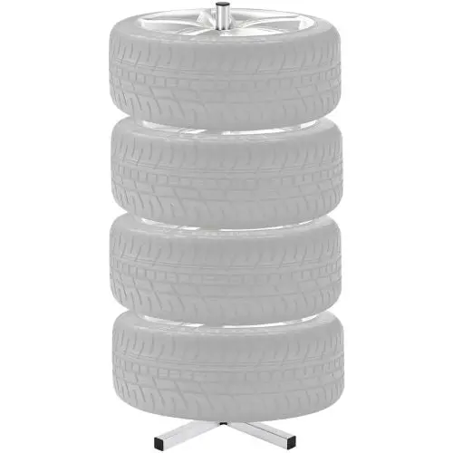 4 Tires With Rims Tire Storage Rack For Garage And Workshop Tc0510nw 1