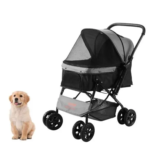 4 Wheels Dog Stroller With 44Lbs Detachable Carrier Dtc-608 1