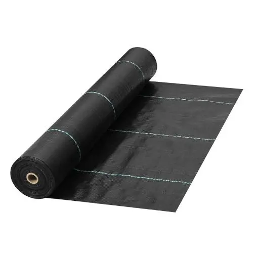 4 X 300' Ft Black Cover Mat Heavy Duty Woven Grass Control Geotextile For Garden 5.8Oz Landscape Fabric Weed Barrier Vv-Fcb-Pe 4*300Ft 5.8Oz 1