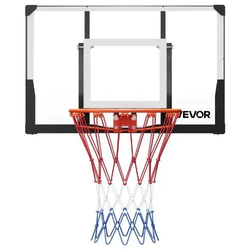44" Wall-Mounted Basketball Hoop With Pc Backboard For Playing 1