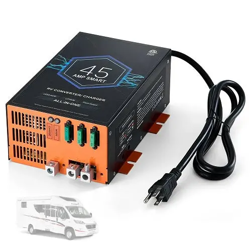 45 Amp 110V Ac To 12V Dc Rv Power Converter Battery Charger 1