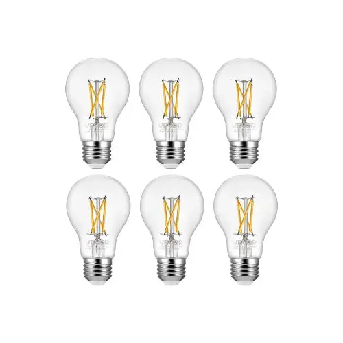 450 Lumens Traditional A19 Led Bulbs Filament Bulbs Antique Glass Finish For Bedroom & Office 1