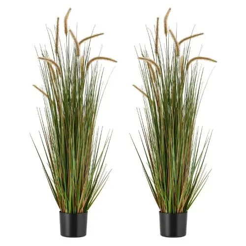 47 In Artificial Grass Plant Horsetail Reed Grass In Pot For Indoor&Outdoor 1