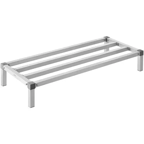 48 In Aluminum Dunnage Rack, 1000 Lbs Capacity – All-Welded, Assembled For Restaurants, Kitchens, And Garages (Assembled Type) 1