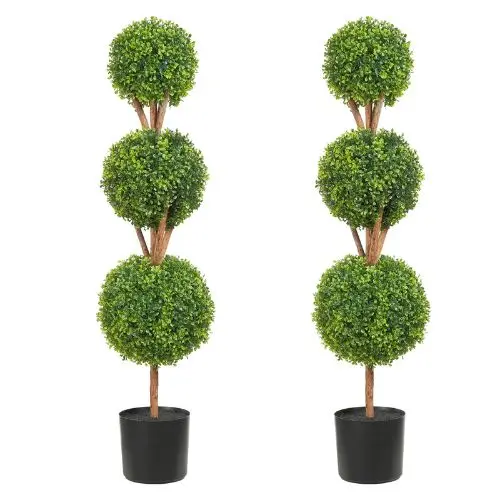 48 In Artificial Topiaries Boxwood Trees For Decorative Indoor/Outdoor/Garden 1
