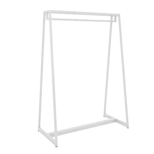 48"W X 68"H Aspect Ballet Bar Garment Rack Gloss White Finish Apa48nww 1