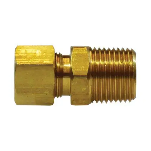 5/16 Inch Compression 1/4 Inch Male Nptf Brass Light Pattern Adapter 18184L 1