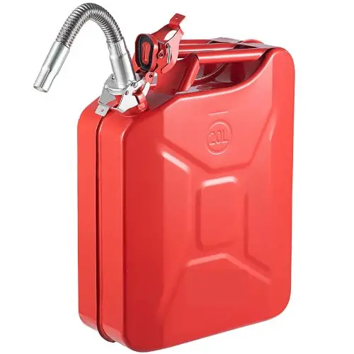 5.3 Gallon 20 L Portable Jerry Gas Can With Flexible Spout System Jerry Fuel Can Rustproof And Heat-Resistant Steel Fuel Tank (1 Pcs) 1