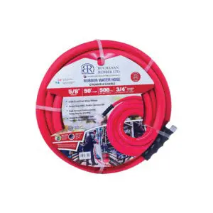 5/8 Inch Nominal Red Rubber Tube Water Hose With Fittings Oppwr-063-150Gh50 1