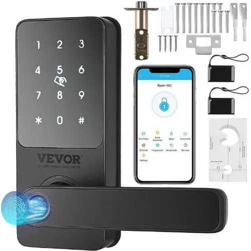 5-In-1 Smart Door Lock With Fingerprint, Keypad & App Control 1
