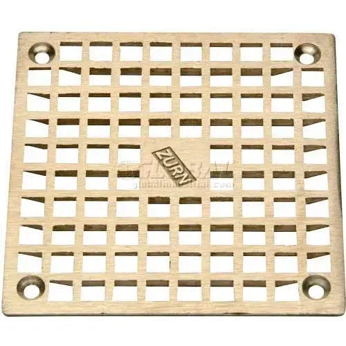 5" X 5" Square Drain With Screws Pn400-5S-Grid-W/Scr 1