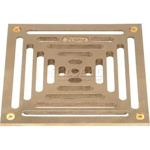 5" X 5" Square Floor Drain With Screws Pb400-5S-Grid-W/Scr 1