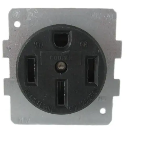 50 Amp 3-Pole 4-Wire 120/240 Volt Nema 14-50R Rv Receptacle Br54u 1