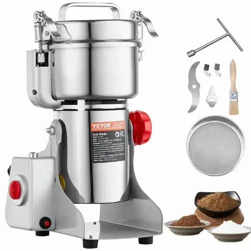 500G 2000W High-Speed Electric Grain & Spice Grinder – Stainless Steel Swing Type Pulverizer For Dry Grains & Spices 1