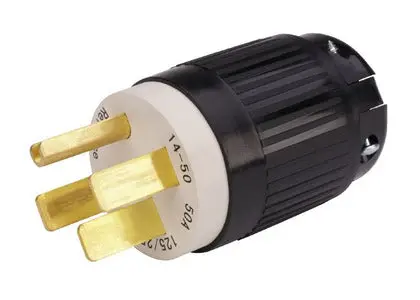50A 240V Nema 14-50P Straight Blade Male Plug 1450P 1