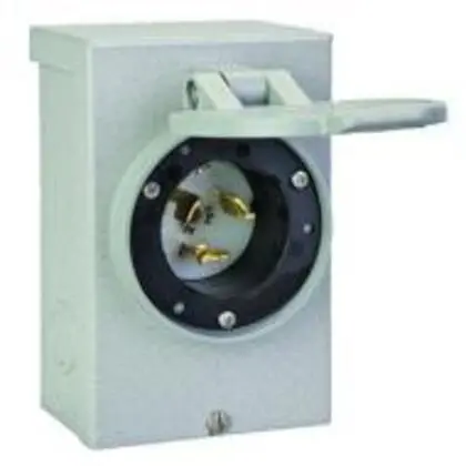50A 250Vac Nema 3R Switch Power Recessed Inlet Box Pb50 1