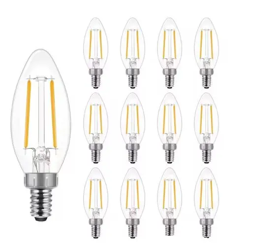 5Watt Equivalent Candle B11 Candelabra Shape Light Bulb Yga16a00-B11ccl5w(Pack Of 12) 1