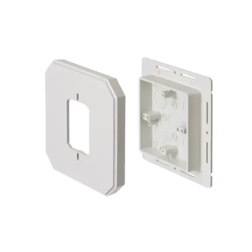 6-1/2" X 6-1/2" Inch Siding Box Cover Kit With Flange For Exterior Electrical Devices 8082F 1